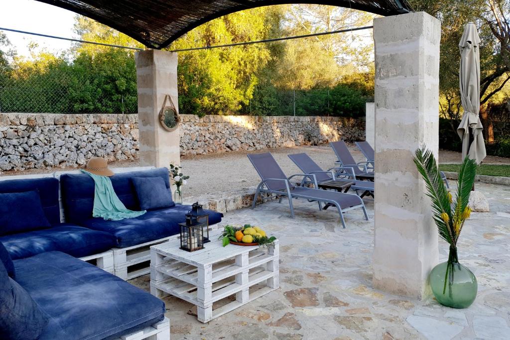 Posezení v ubytování Finca Isabel y Guillermo con posibilidad de piscina climatizada