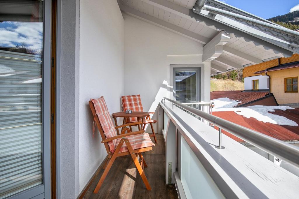 Balkón alebo terasa v ubytovaní Silber Lodge im Wiesenstein