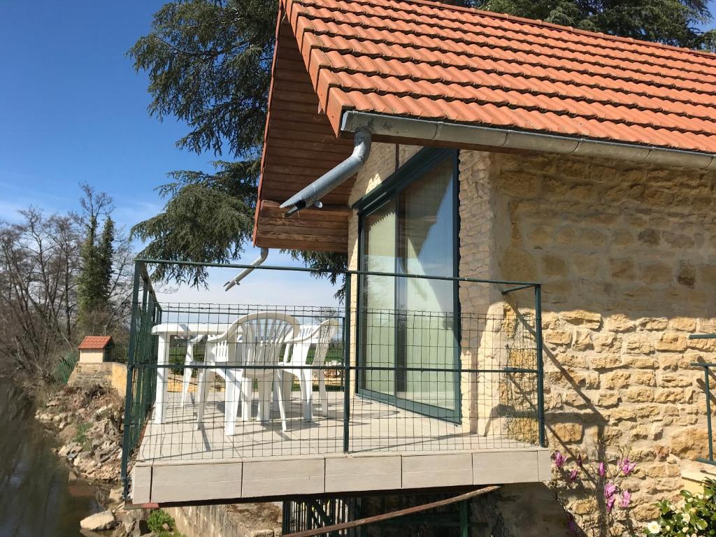 Balkón nebo terasa v ubytování Domaine BORCHAMPS.