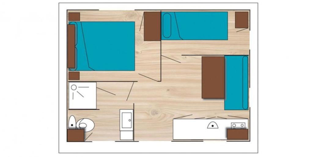 Půdorys ubytování Camping Officiel Siblu Mar Estang