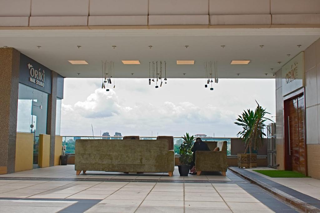 Svalir eða verönd á Lagos Oriental Hotel