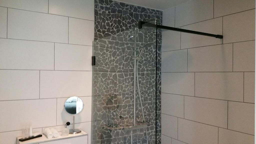 Koupelna v ubytování B&B De Reede