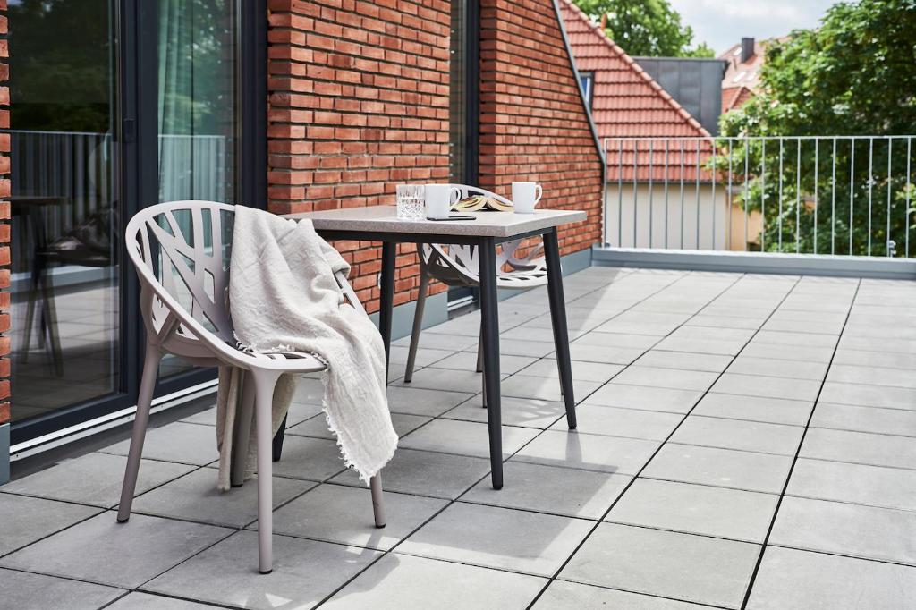Balkón nebo terasa v ubytování Boardinghome Oldenburg