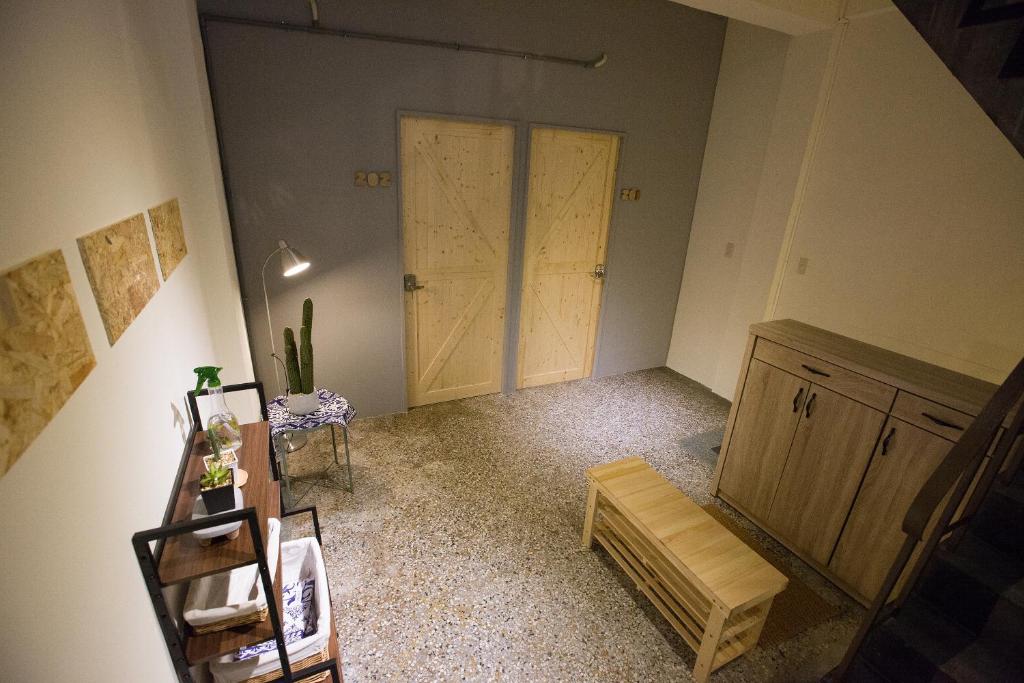 Posezení v ubytování KM Hostel