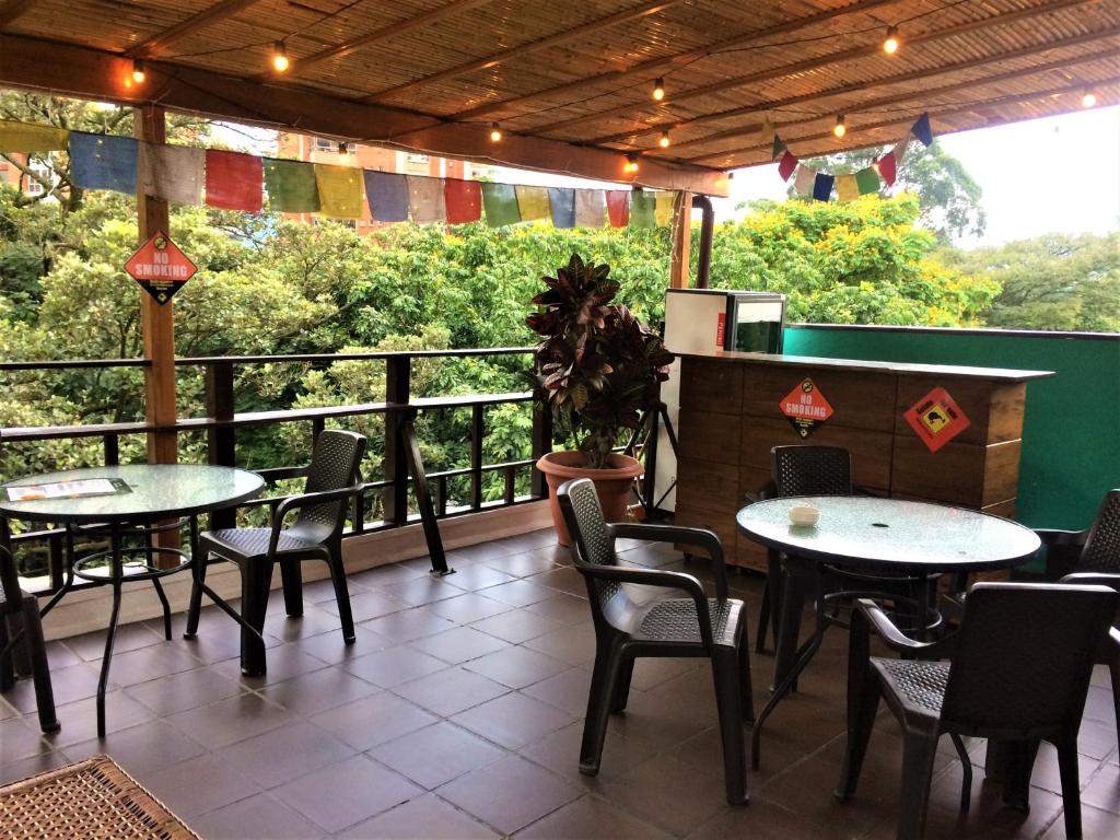 Balkón nebo terasa v ubytování Casa Kiwi Hostel