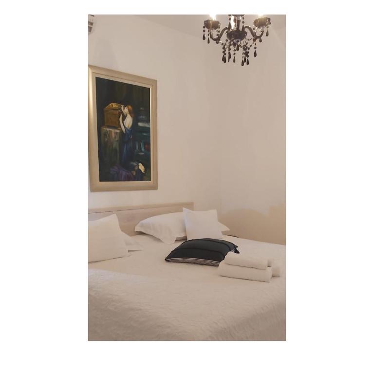 Postel nebo postele na pokoji v ubytování Oleander Apartment & Room Centar