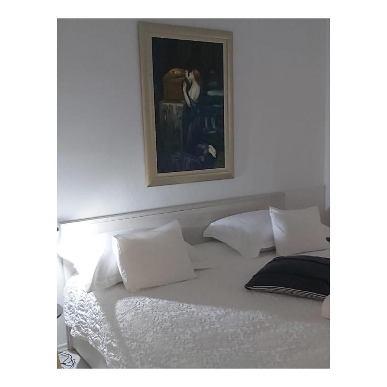 Postel nebo postele na pokoji v ubytování Oleander Apartment & Room Centar