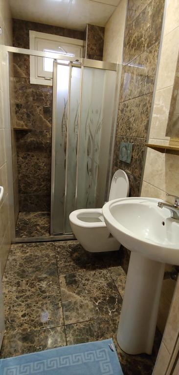 Koupelna v ubytování Hotel Yonca