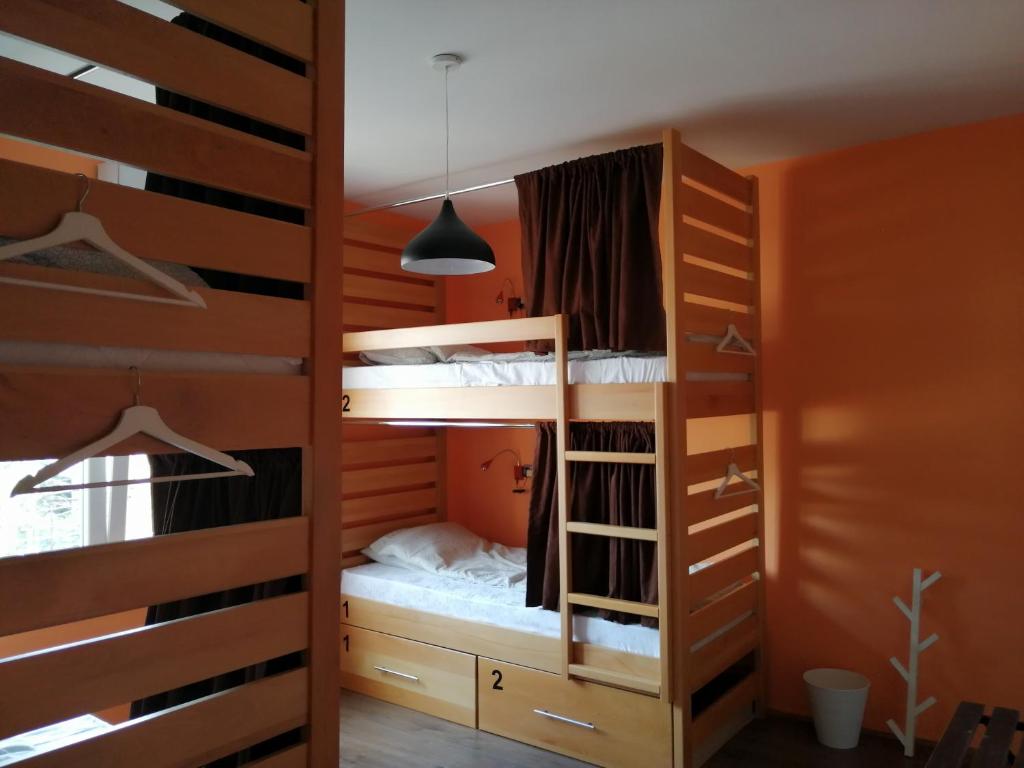 Postel nebo postele na pokoji v ubytování Old Town Hostel Ohrid