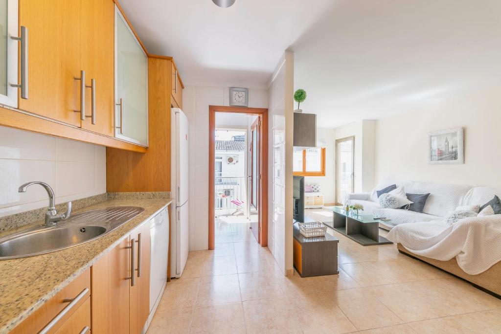 Kuchyň nebo kuchyňský kout v ubytování Can Jaume Apartment