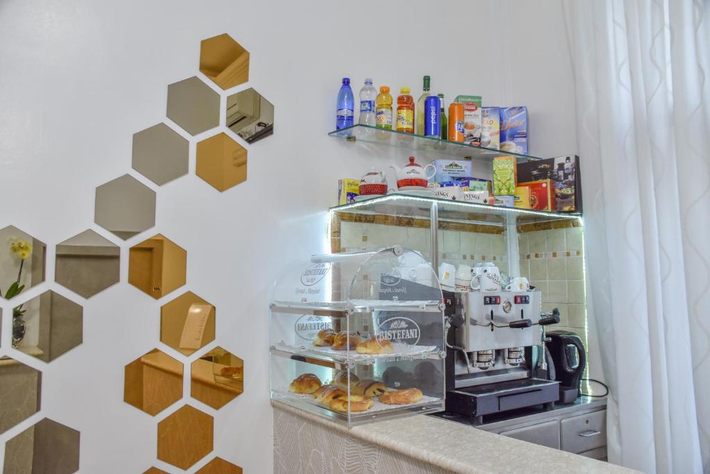 Kuchyň nebo kuchyňský kout v ubytování Hotel Sol Levante