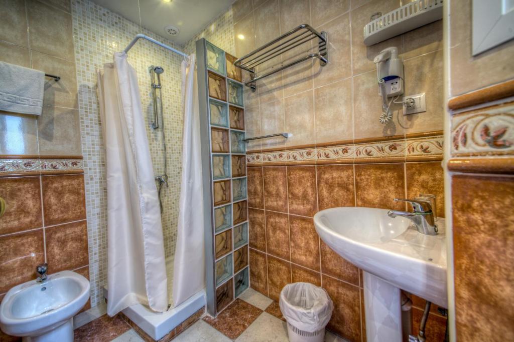 Koupelna v ubytování Hostal San Francisco