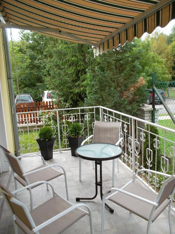 Balkón nebo terasa v ubytování Németh Apartman Sárvár