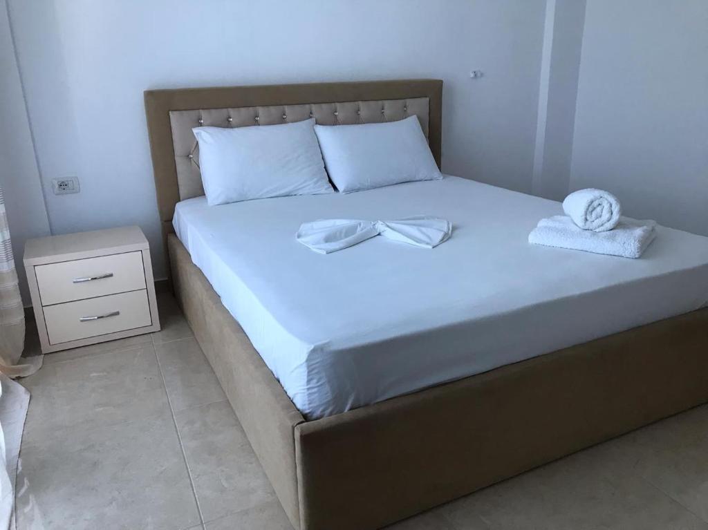 Postel nebo postele na pokoji v ubytování Villa HENA