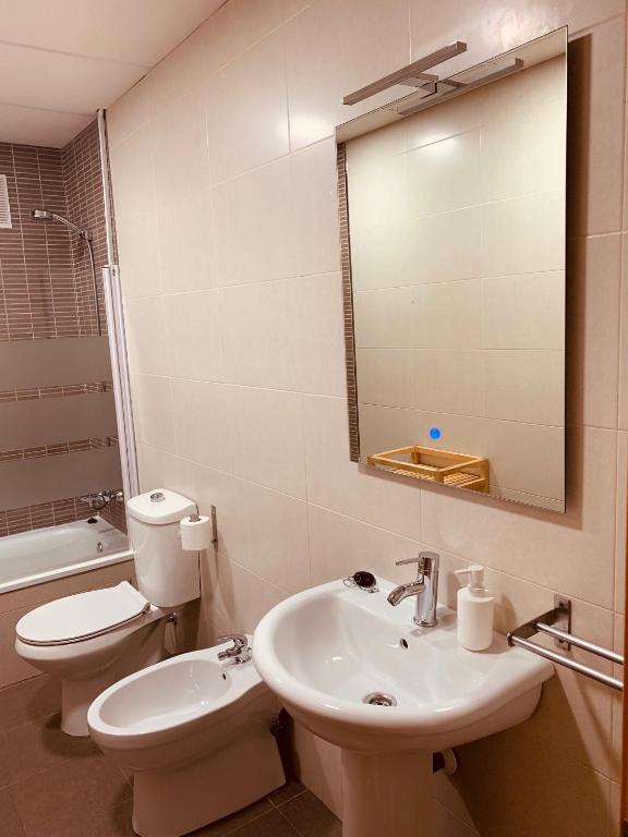 Koupelna v ubytování La Casa de Adolfo