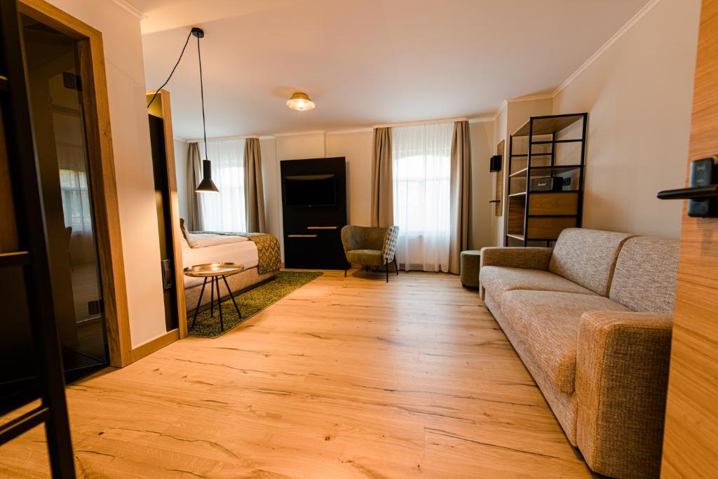 Posezení v ubytování Weinhotel Freylich Zahn