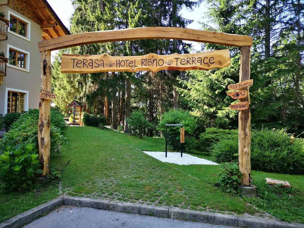 Zahrada ubytování Ribno Alpine Hotel