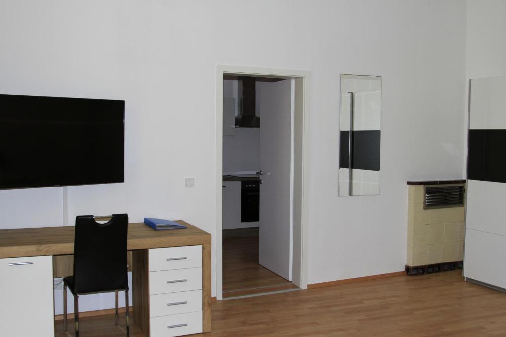 TV a/nebo společenská místnost v ubytování Apartment Fonhauser