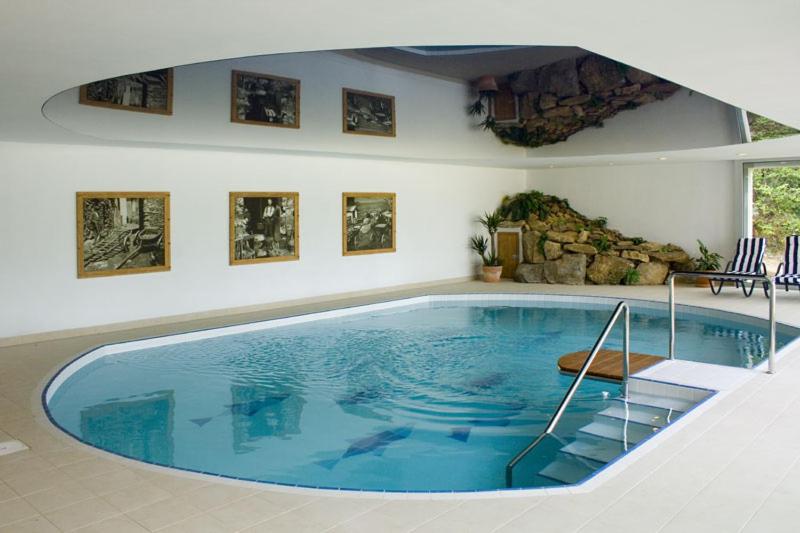 Bazén v ubytování Wellness Hotel Svachovka nebo v jeho okolí