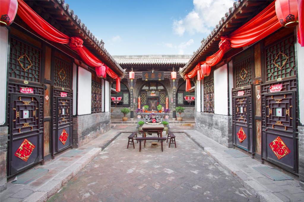 Restaurace v ubytování Pingyao Ji Family Courtyard Inn