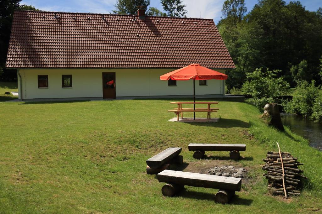 Zahrada ubytování Chalupa U první skály
