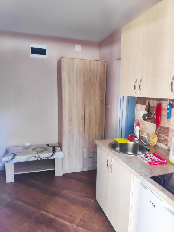 Kuchyň nebo kuchyňský kout v ubytování Apartments Bellavista