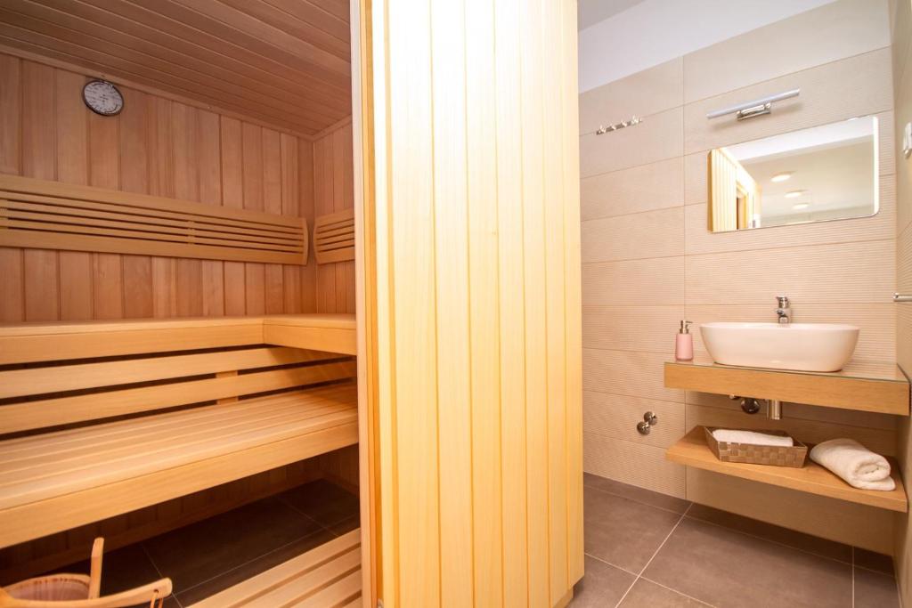 Koupelna v ubytování Villa Tela
