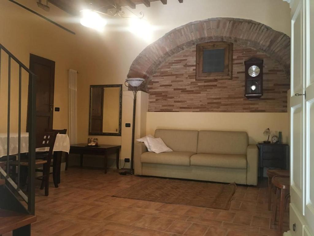 Posezení v ubytování Loft De' Riccardi