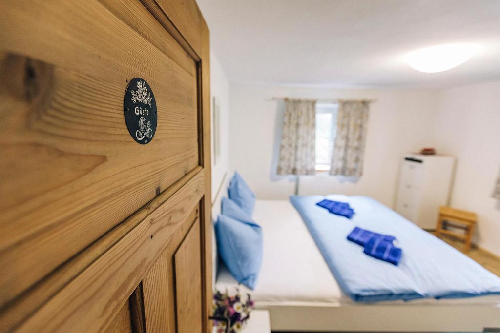 Postel nebo postele na pokoji v ubytování Untersteinhaus