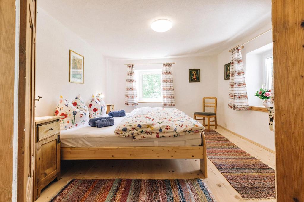 Postel nebo postele na pokoji v ubytování Untersteinhaus