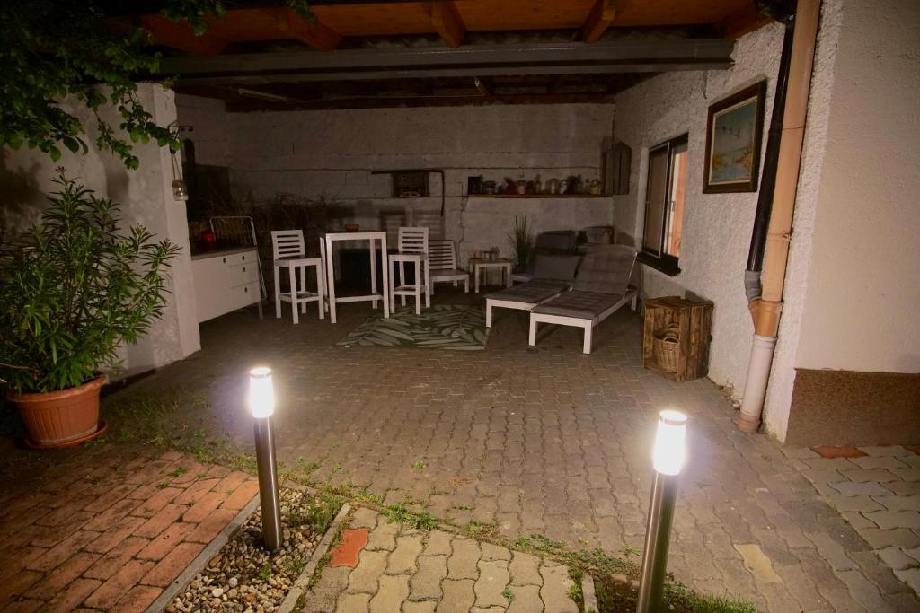 Patio nebo venkovní prostory v ubytování Das Tulpen Apartment