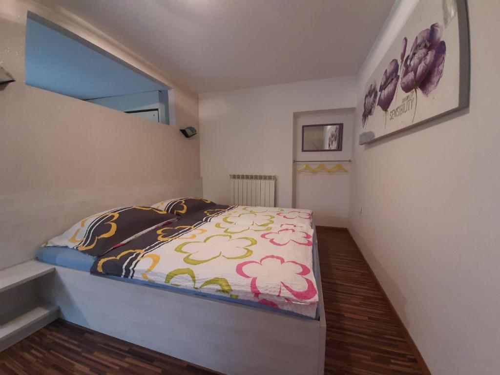 Postel nebo postele na pokoji v ubytování Apartma & RAfting