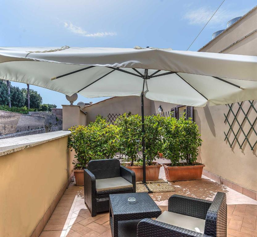 Balkón nebo terasa v ubytování Tmark Hotel Vaticano