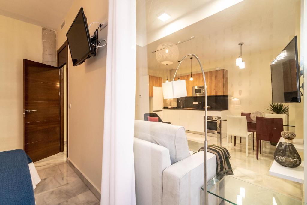 TV a/nebo společenská místnost v ubytování Soho Apartment Principal Avenue