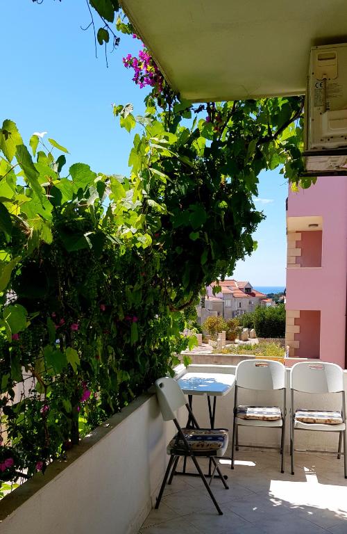 Balkón nebo terasa v ubytování Apartments Butkovic