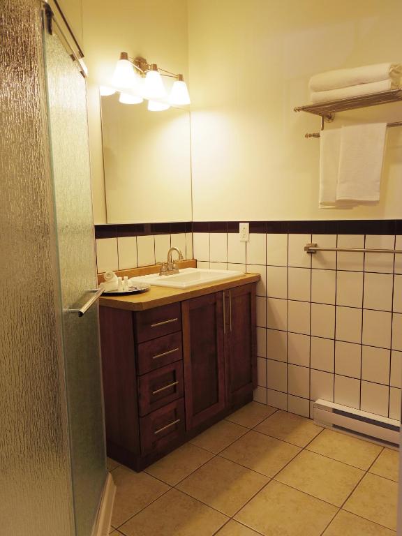 Kuchyň nebo kuchyňský kout v ubytování Water Suites