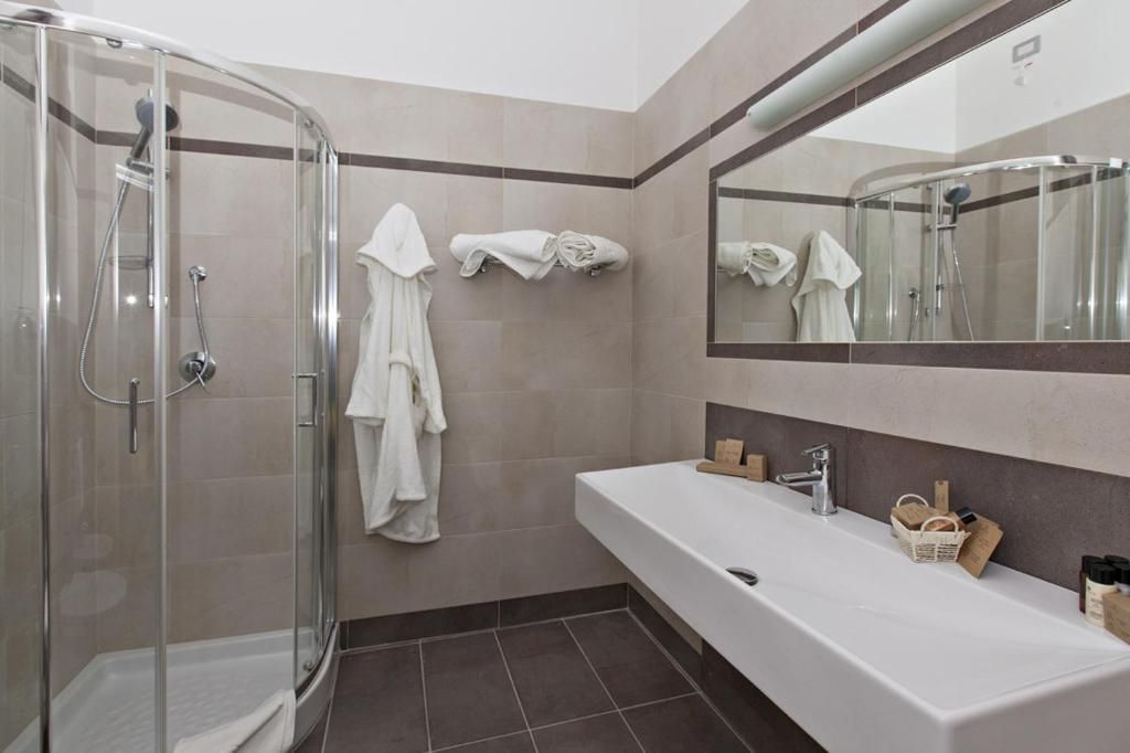 Koupelna v ubytování Eco Resort Dei Siriti