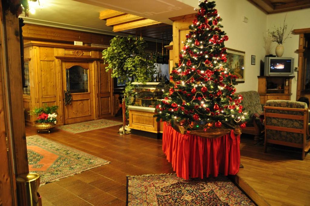 TV a/nebo společenská místnost v ubytování Hotel Lavaredo
