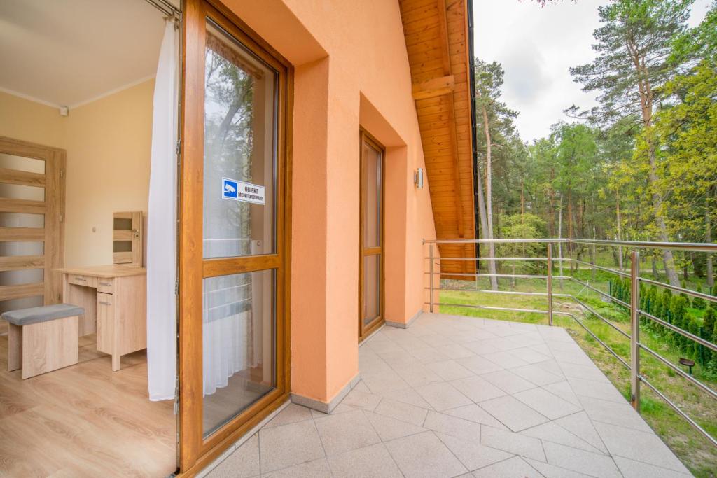Balkón nebo terasa v ubytování Piotr