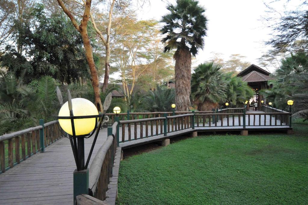 Zahrada ubytování Ol Tukai Lodge Amboseli