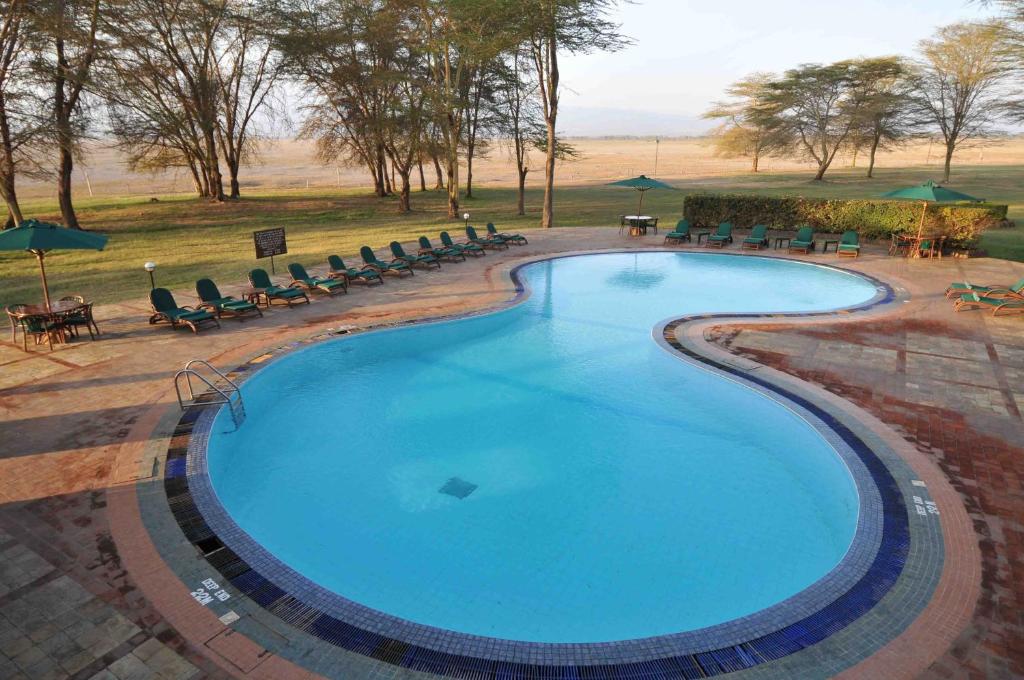 Bazén v ubytování Ol Tukai Lodge Amboseli nebo v jeho okolí