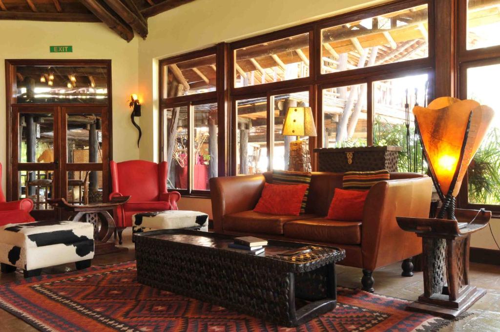 Posezení v ubytování Ol Tukai Lodge Amboseli