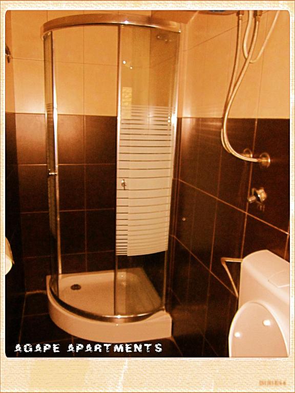 Koupelna v ubytování Apartments Agape