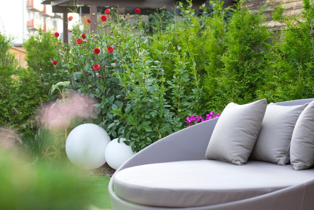 Zahrada ubytování B&B Boutiquehotel Clara