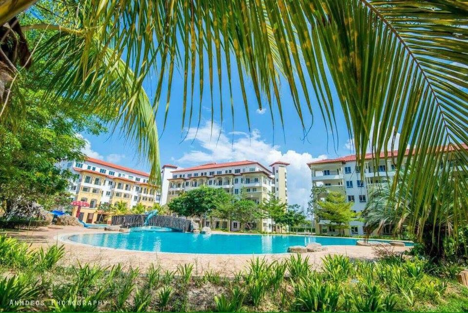 a view of a resort with a swimming pool at Tiara Desaru Resort in Desaru