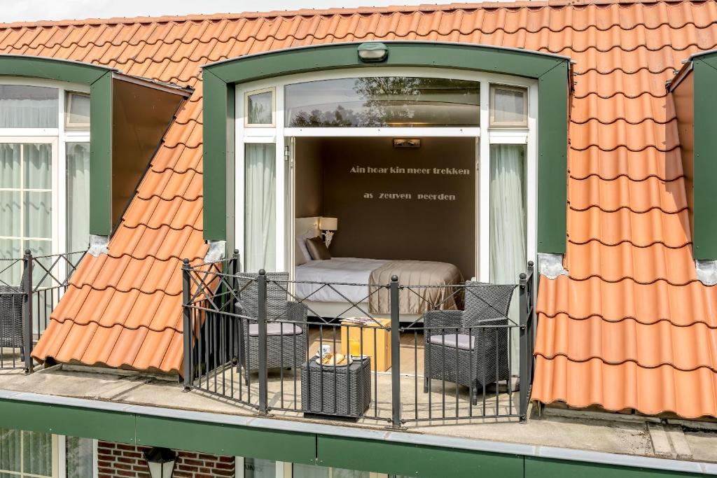 Balkón nebo terasa v ubytování Van der Valk Hotel Groningen-Westerbroek