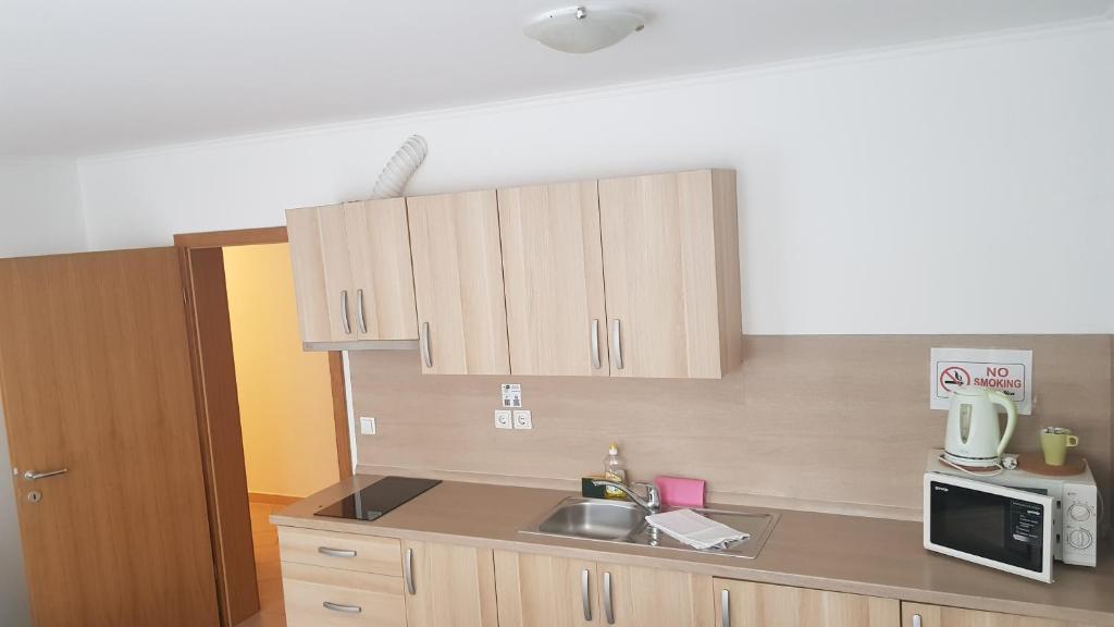 Kuchyň nebo kuchyňský kout v ubytování Bled Apartments