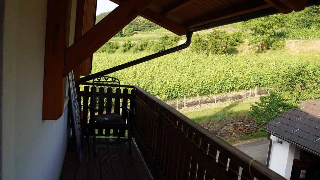 Balkón nebo terasa v ubytování Weingut & Gästezimmer Pammer