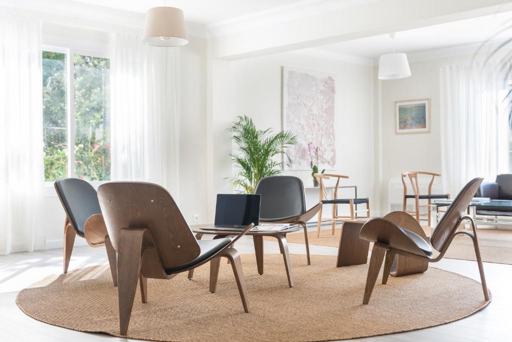 Uma área de estar em Boutique Hotel Oriola