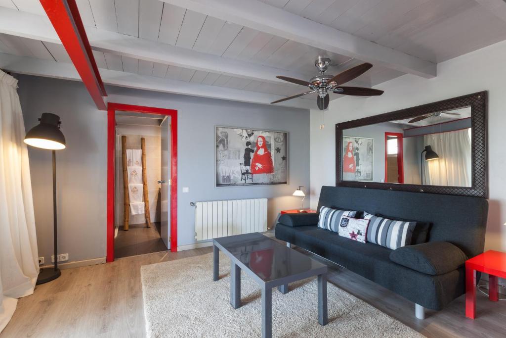 Posezení v ubytování Hotel Rural Cas Pla